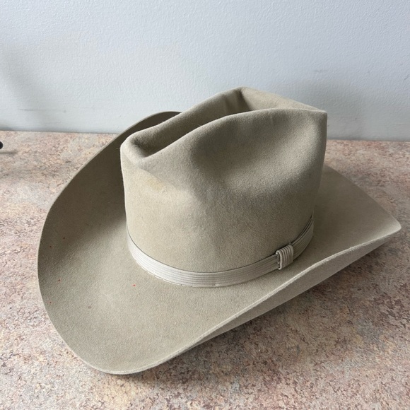 RESISTOL Vintage Self-Conforming XXX Beaver Western Cowboy Hat size 7 Oval - Picture 4 of 9